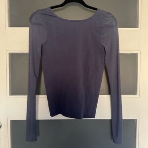 Free People Sheer Sleeve Top